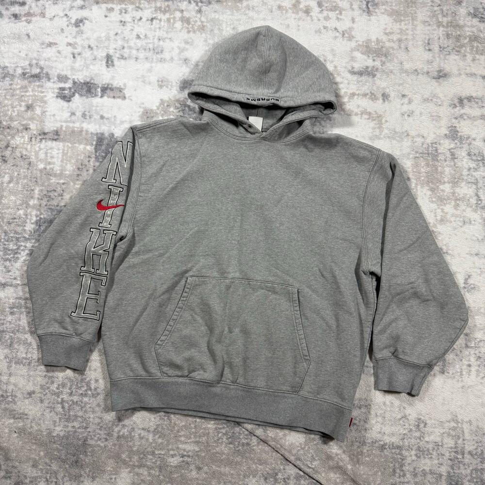 Authentic Supreme x Nike Hoodie Grey L